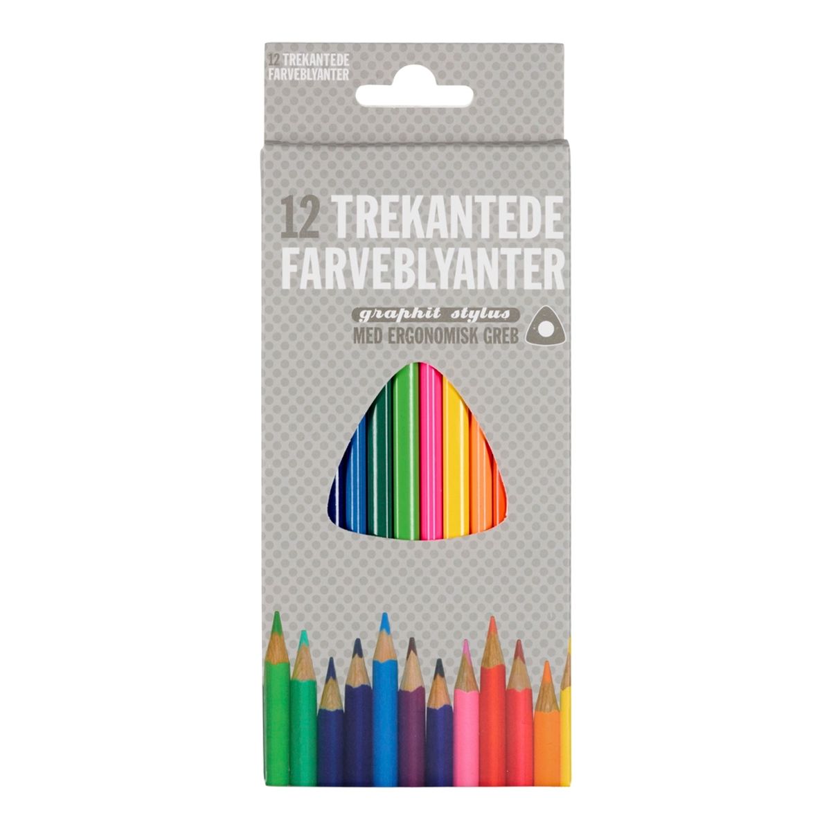 Farveblyanter graphit stylus 12 stk