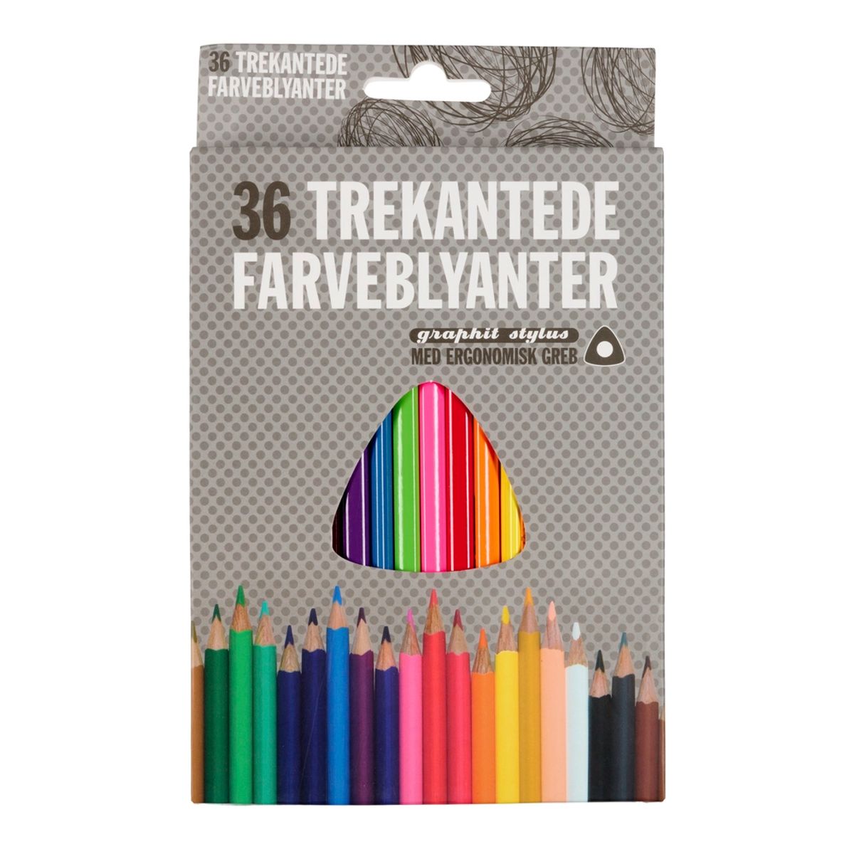 Farveblyanter graphit stylus 36 stk