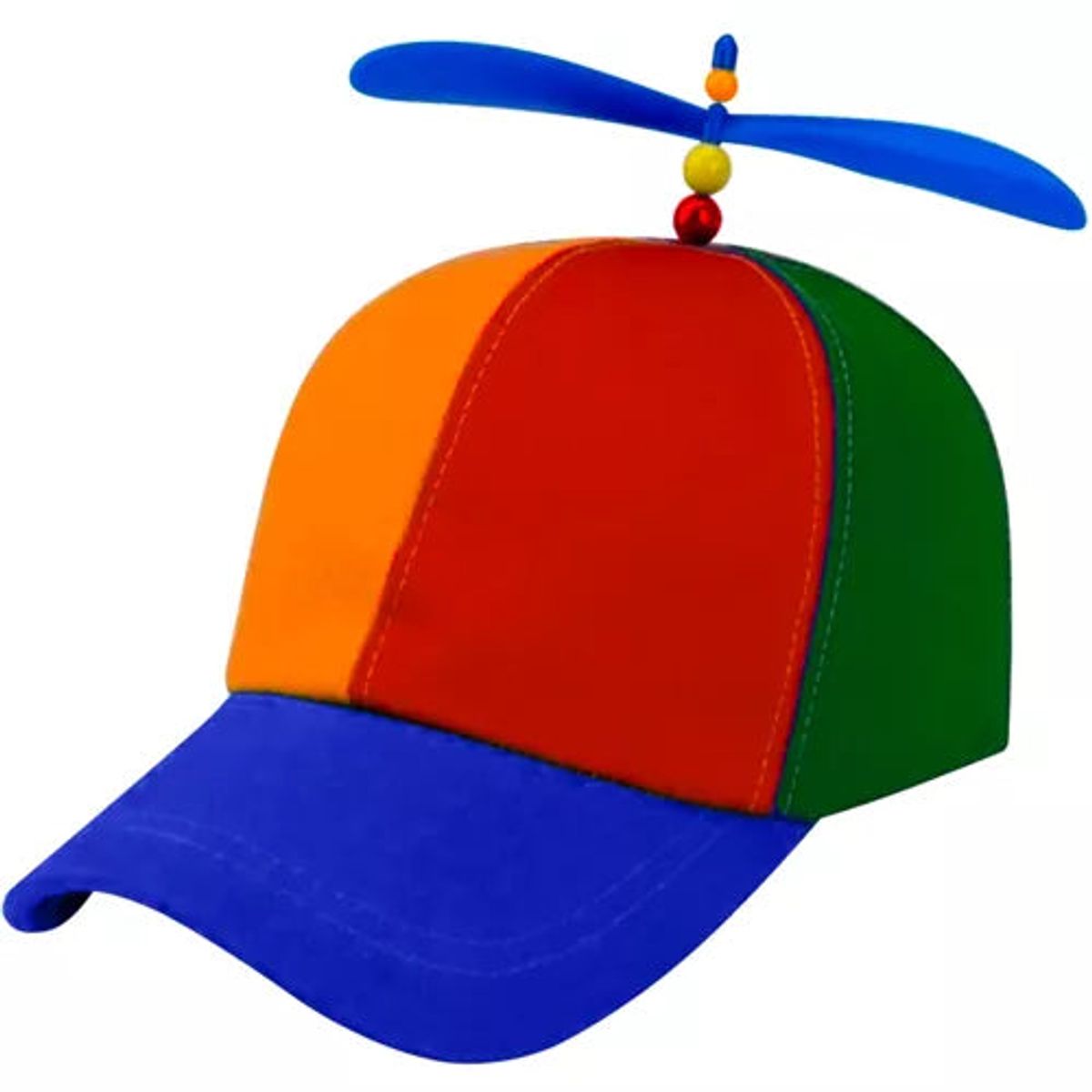 Farverig Baseball Cap med Propeller Sjov og Praktisk til Sommeren