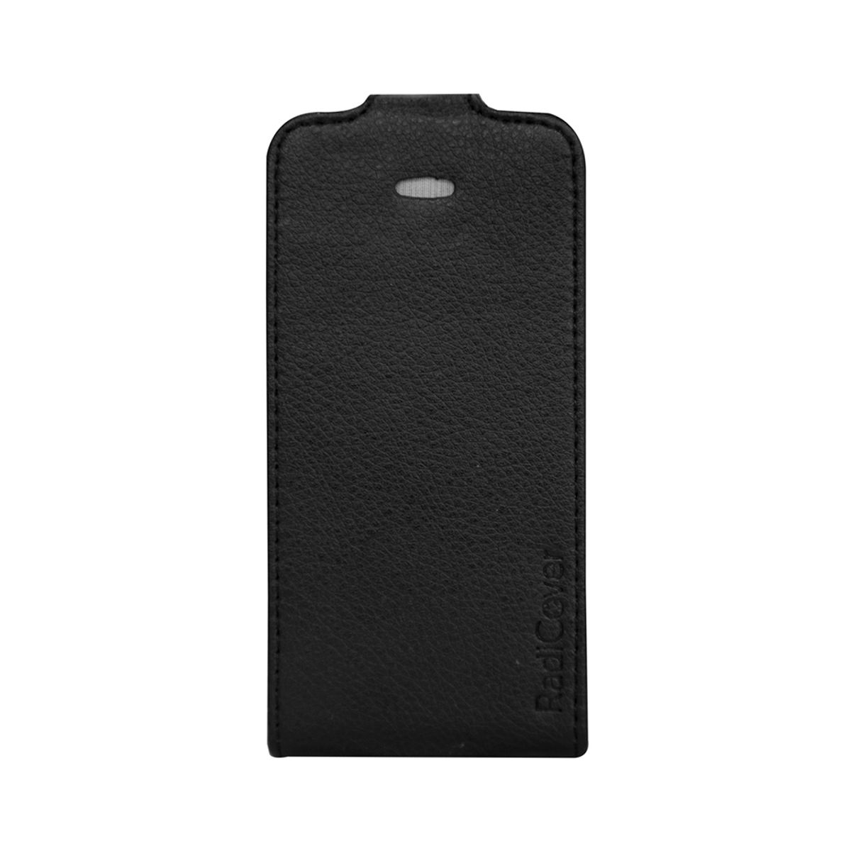 Fashion - iPhone 4/4S - vegansk lder - 91% beskyttelse - sort