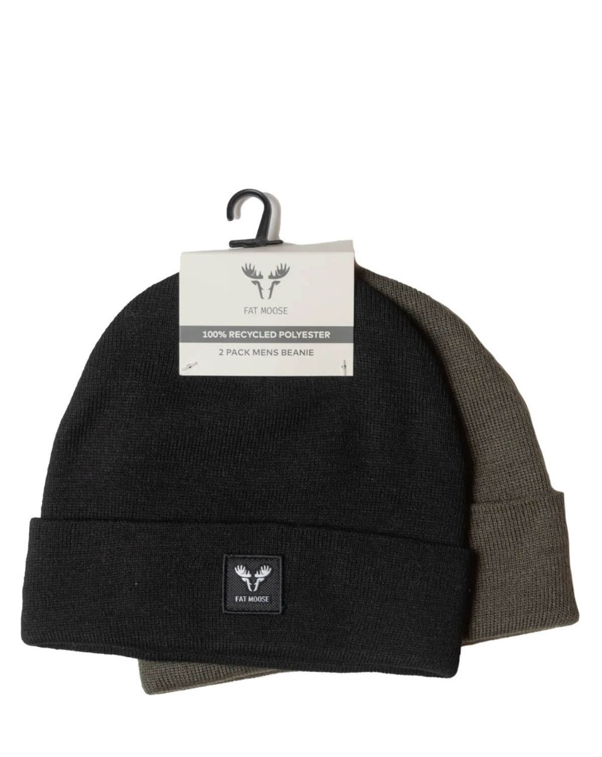 Fat Moose Base 2-pack beanie Black / Army