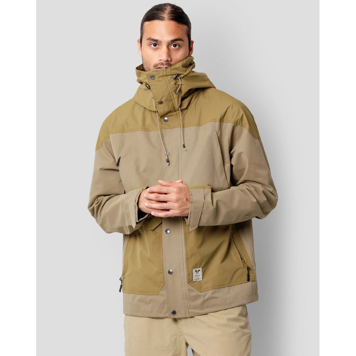 Fat Moose Malcom Mix Kort Parka Jakke Khaki