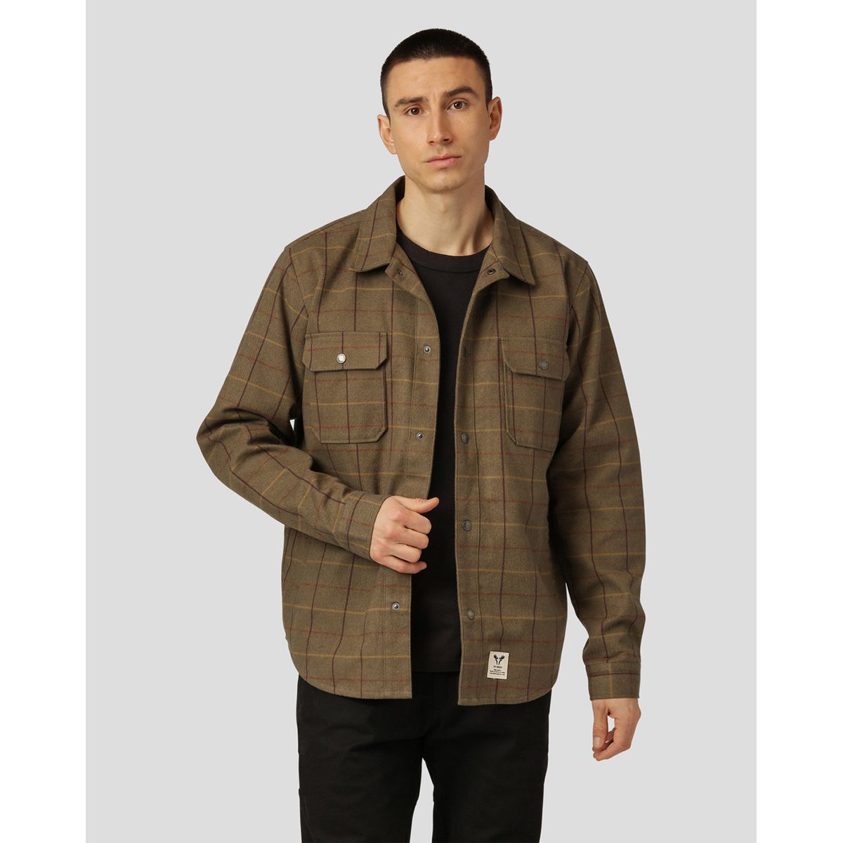 Fat Moose Scott Overshirt Oliven