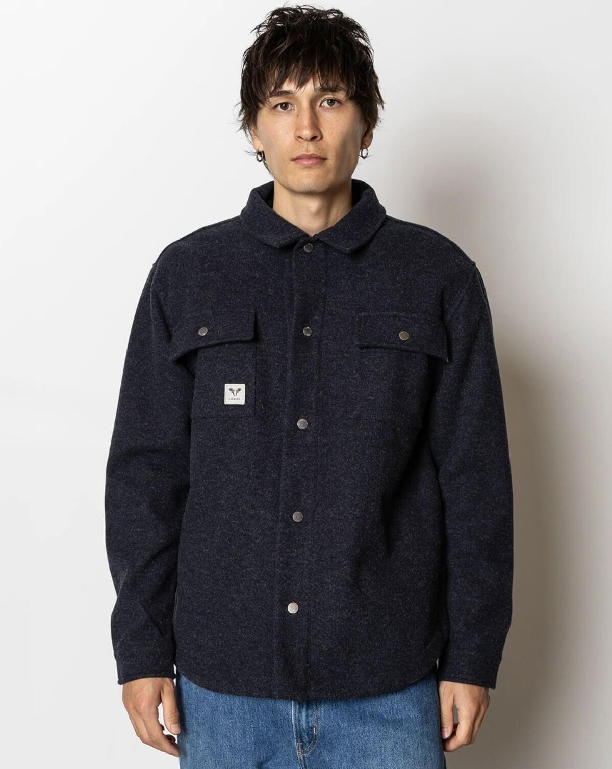 Fat Moose Villas Overshirt Mørk Navy