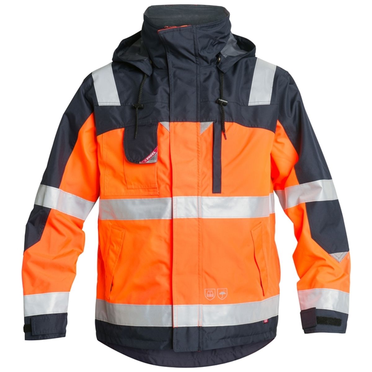 Fe-engel En 20471 Pilot Skaljakke - Orange/marine-2xl