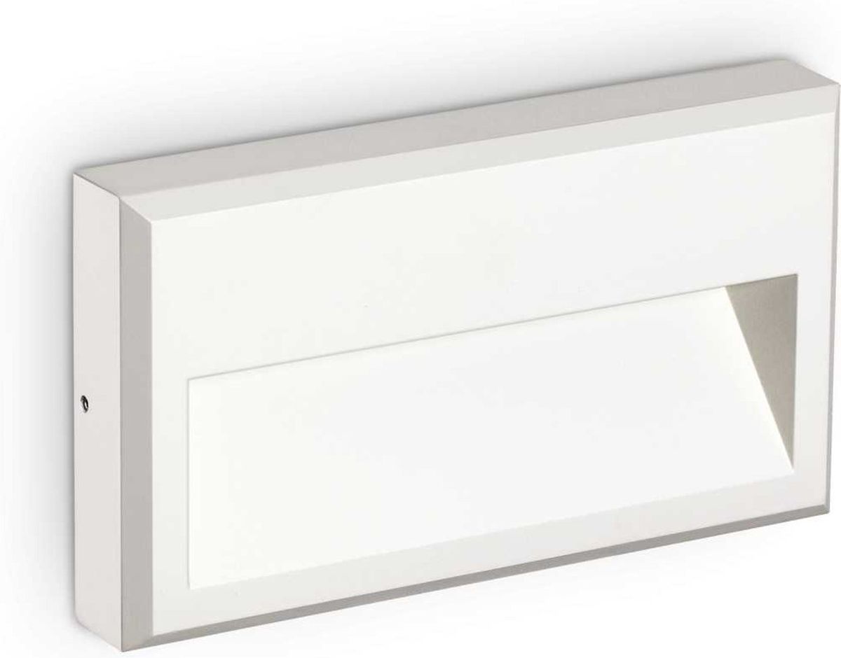 Febe, Udendørs væglampe, LED 6W, LED, hvid, metal, glas, L225xH130xB35mm