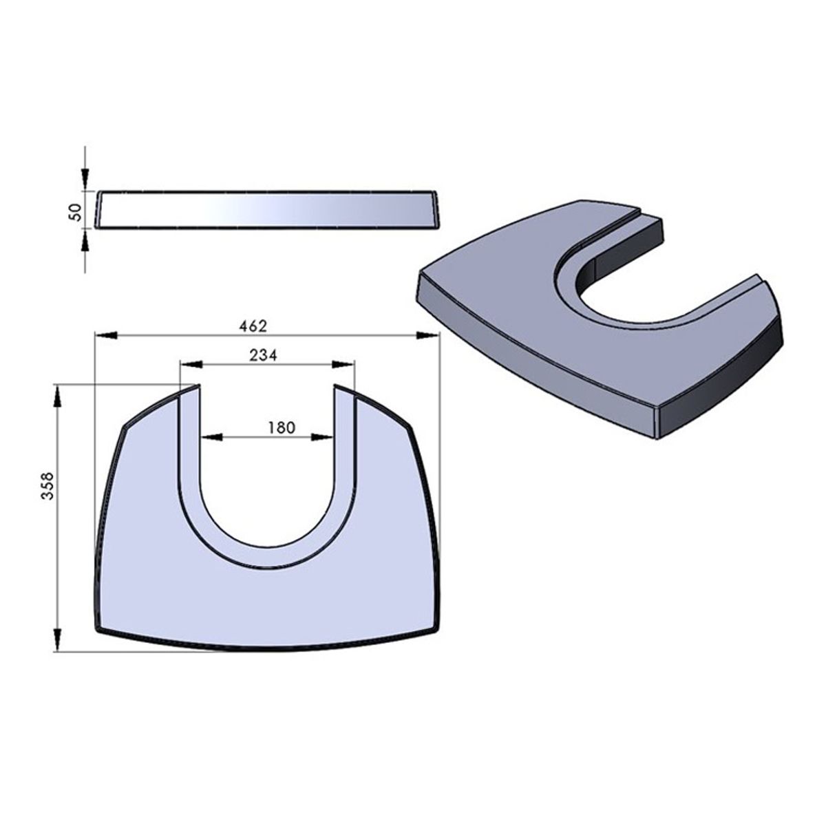 Fedtstenstopplade til TT30