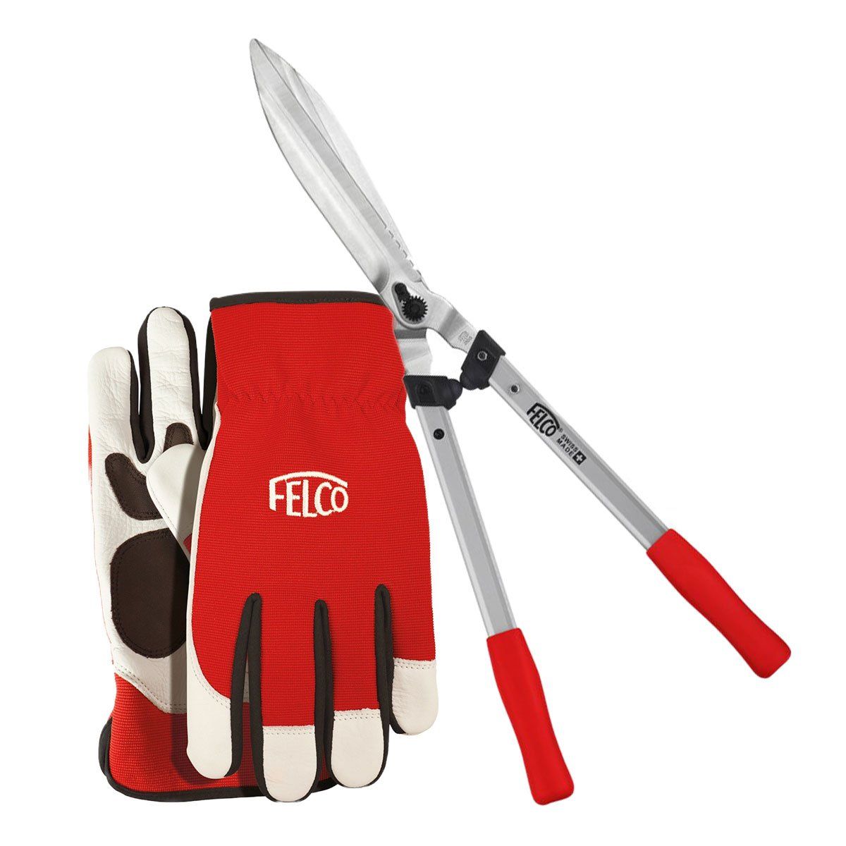 Felco 250-63 hækkesaks & Felco 702 beskæringshandske - L