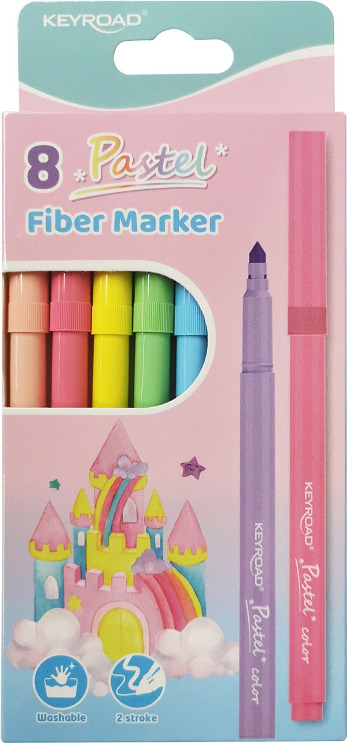 Felt-tip penne Keyroad fiber marker farvemix.