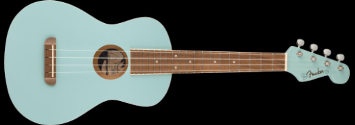 Fender Avalon Tenor Ukulele (Daphne Blue)