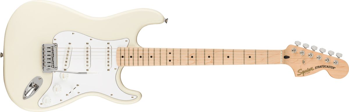 Fender Squier Affinity Stratocaster El-guitar (Olympic White)