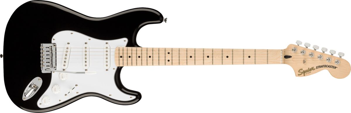 Fender Squier Affinity Stratocaster El-guitar (Sort)