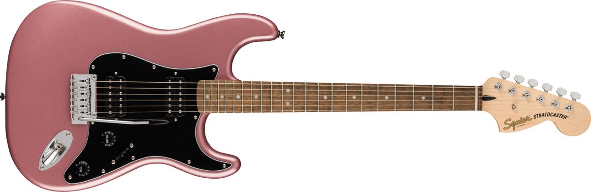 Fender Squier Affinity Stratocaster HH El-guitar (Burgundy Mist)