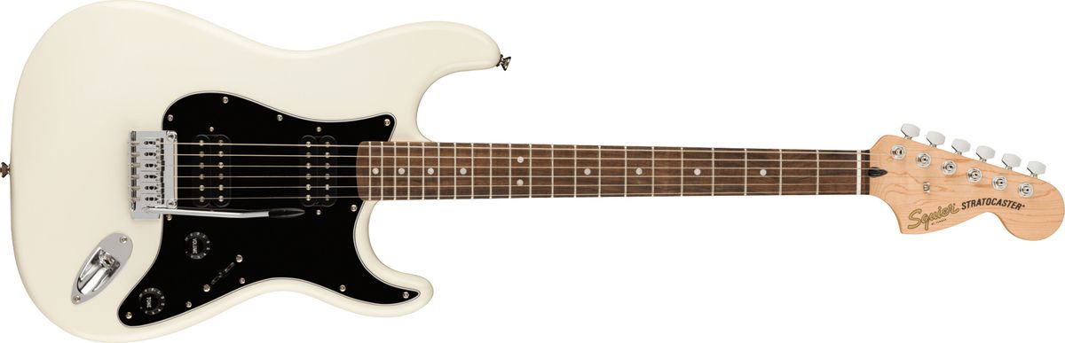 Fender Squier Affinity Stratocaster HH El-guitar (Olympic White)