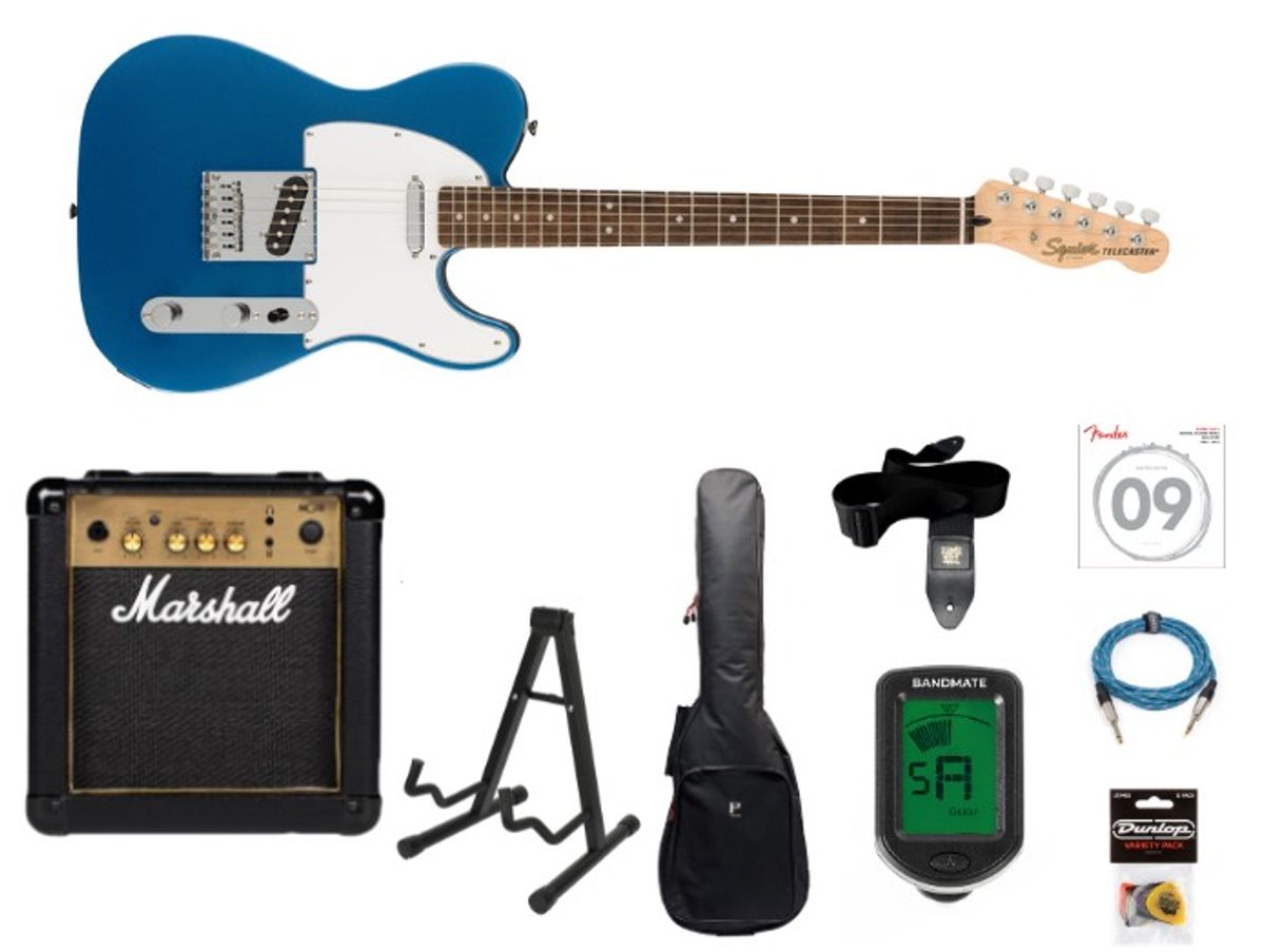 Fender Squier Affinity Telecaster Startpakke (Lake Placid Blue)