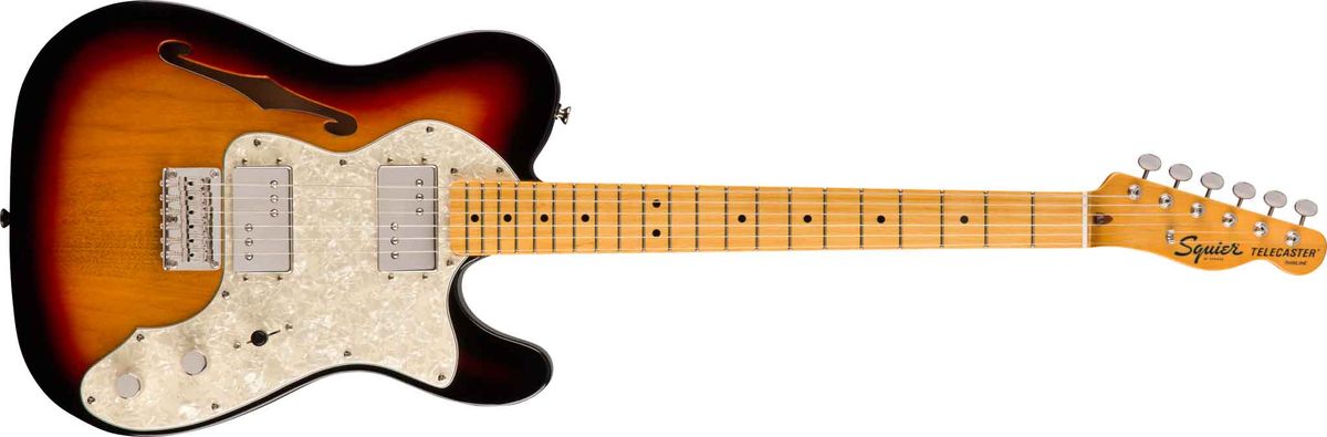 Fender Squier Classic Vibe '70s Custom Telecaster Thinline El-guitar (Sunburst)