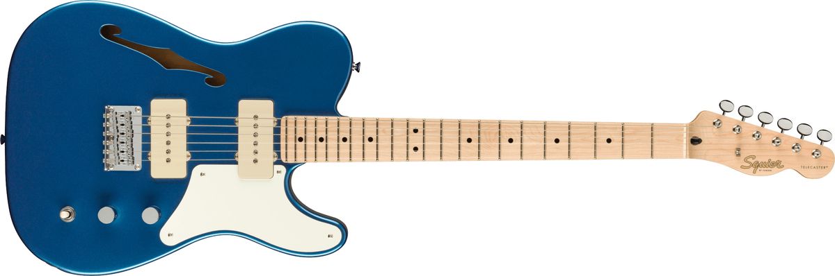 Fender Squier Paranormal Cabronita Telecaster Thinline El-guitar (Lake Placid Blue)