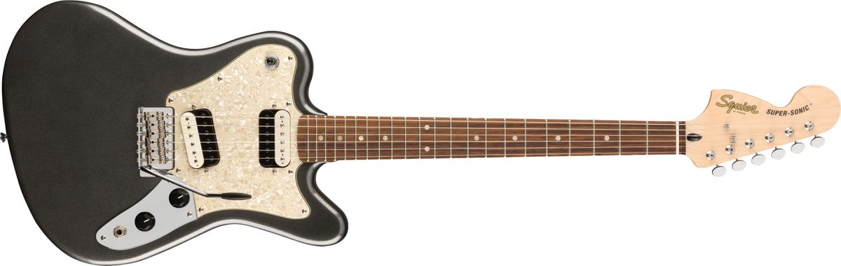 Fender Squier Paranormal Super-Sonic El-guitar (Graphite Metallic)