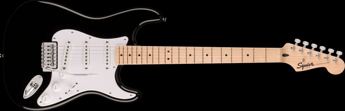 Fender Squier Sonic Stratocaster El-guitar (Sort)