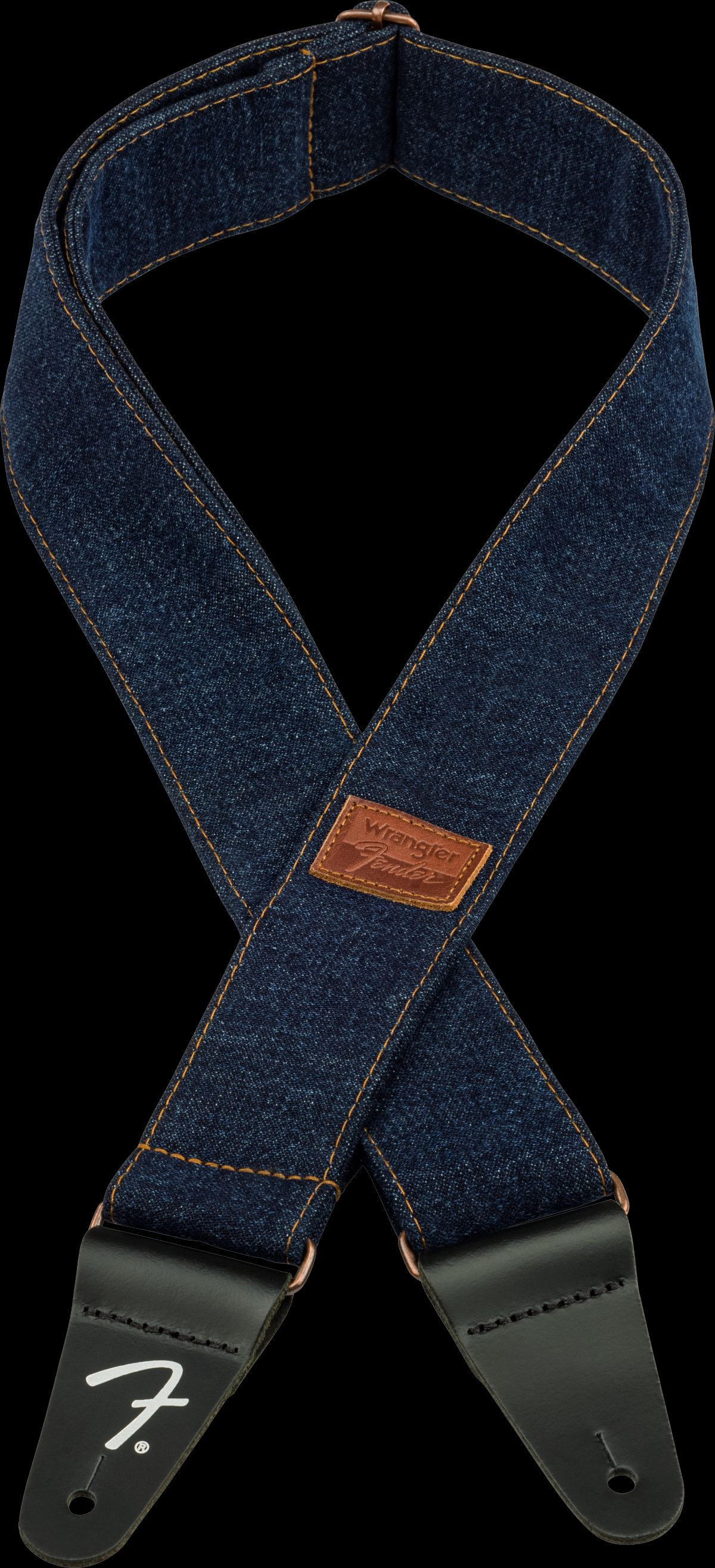 Fender x Wrangler Denim Guitarrem (Dark Indigo, 2")