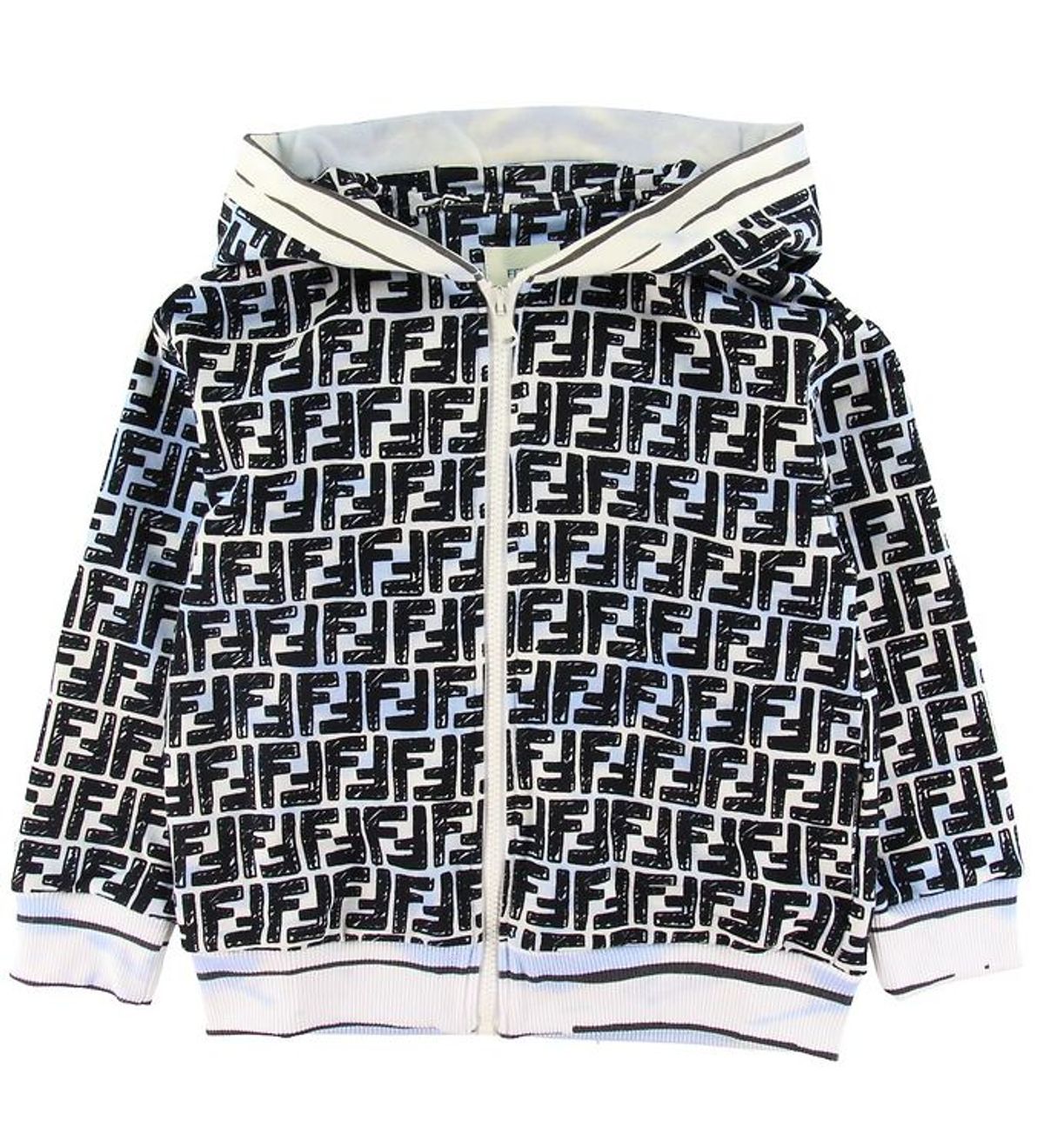 Fendi Cardigan - Lyseblå m. Logo