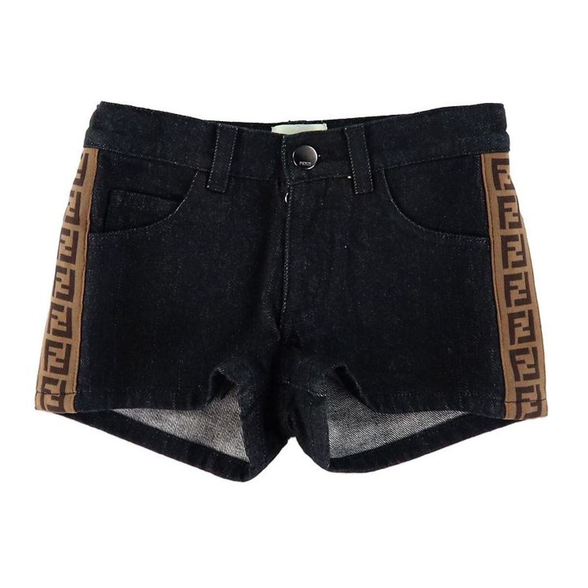 Fendi Shorts - Sort Denim m. Logobånd