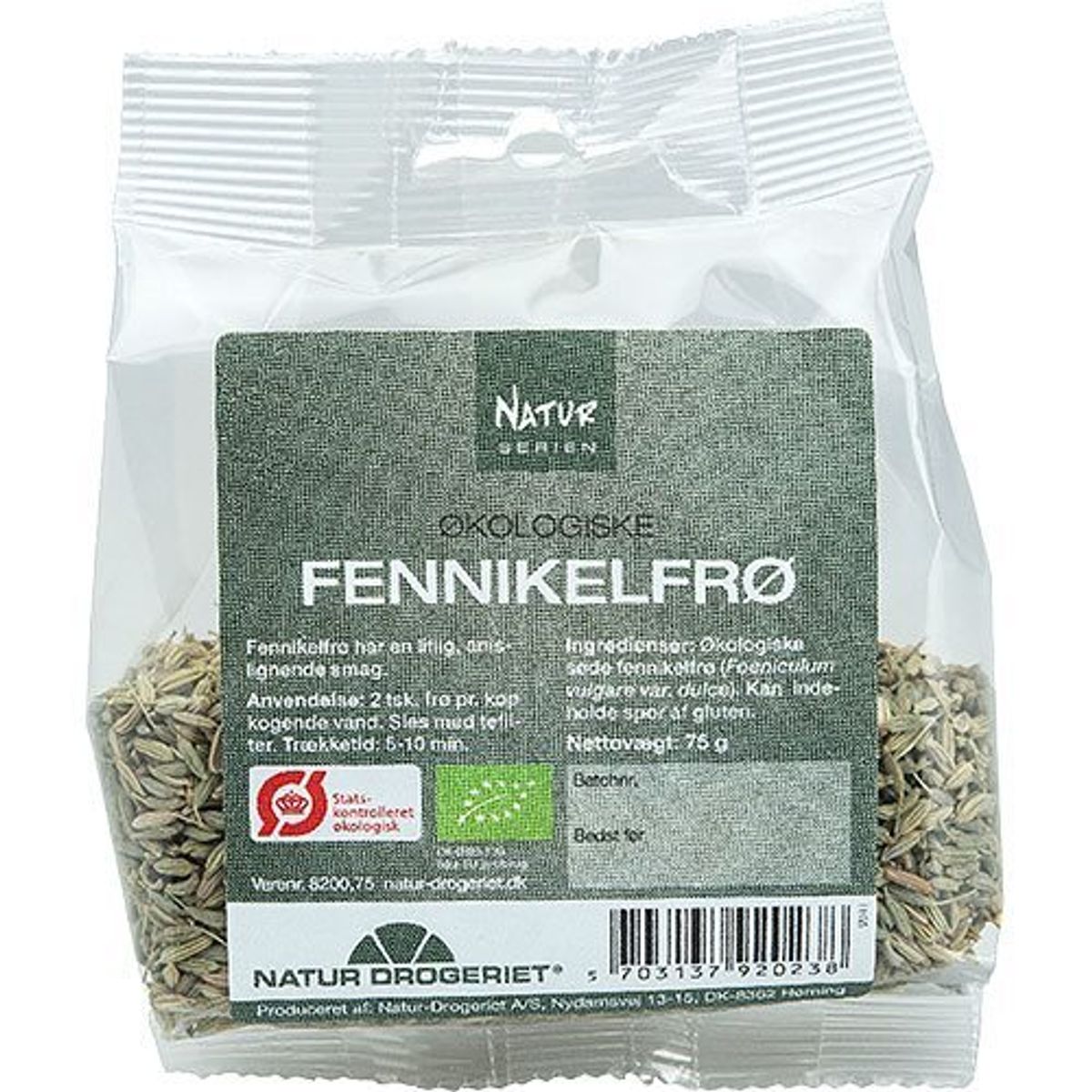 Fennikel hele frø Økologisk - 75 gram