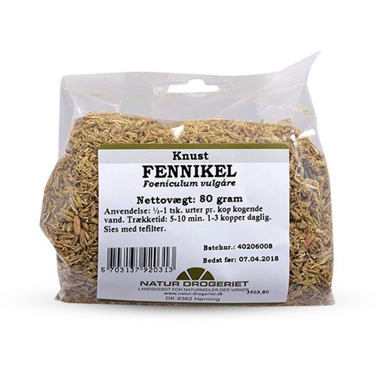 Fennikel knust - 80 gr - Natur Drogeriet