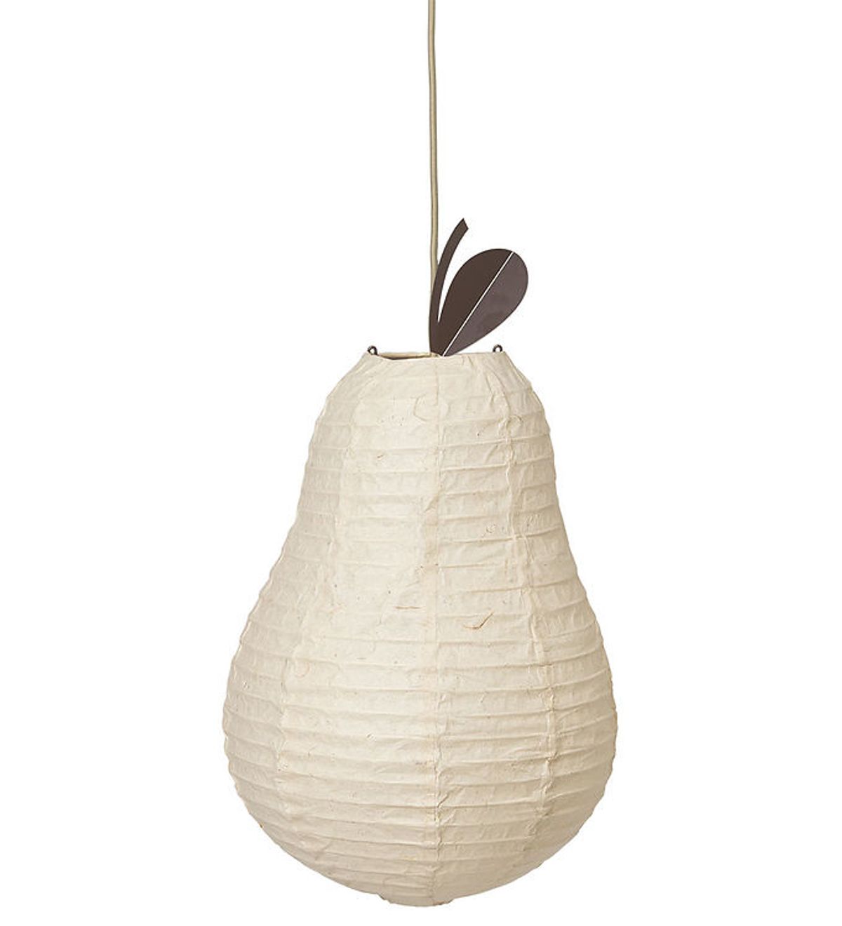 Ferm Living Lampeskærm - Pear - 37x62,7 cm - Natural