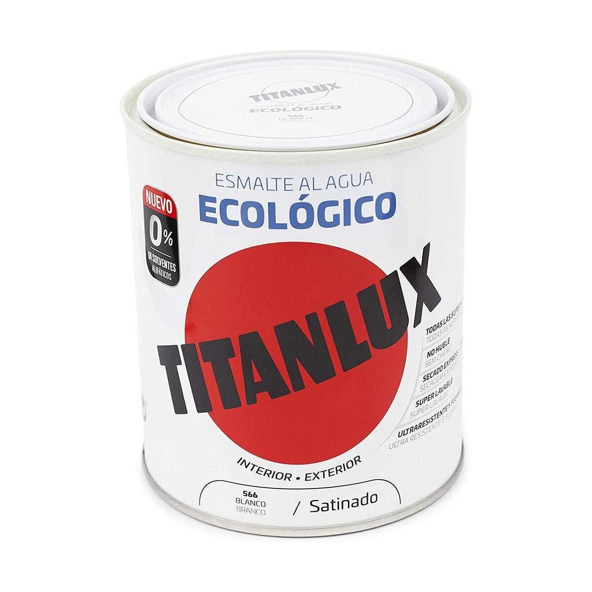 Fernis Titanlux 01t056634 750 ml Efterbehandling neglelak Hvid Satin finish