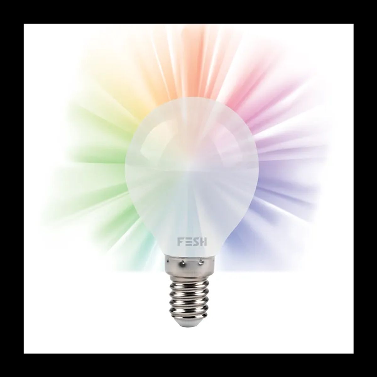 FESH Smart Home LED Kronepære - Multicolor E14 5w Ø 45