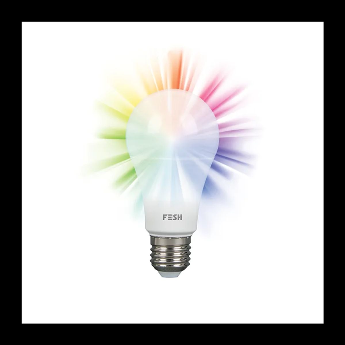 FESH Smart Home LED Pære - Multicolor E27 9w Ø 60