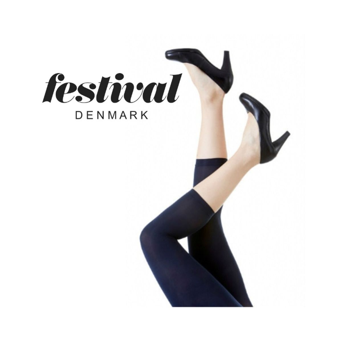 Festival Amelie Capri 40D strømpebukser i 3D lycra Marine til kvinder