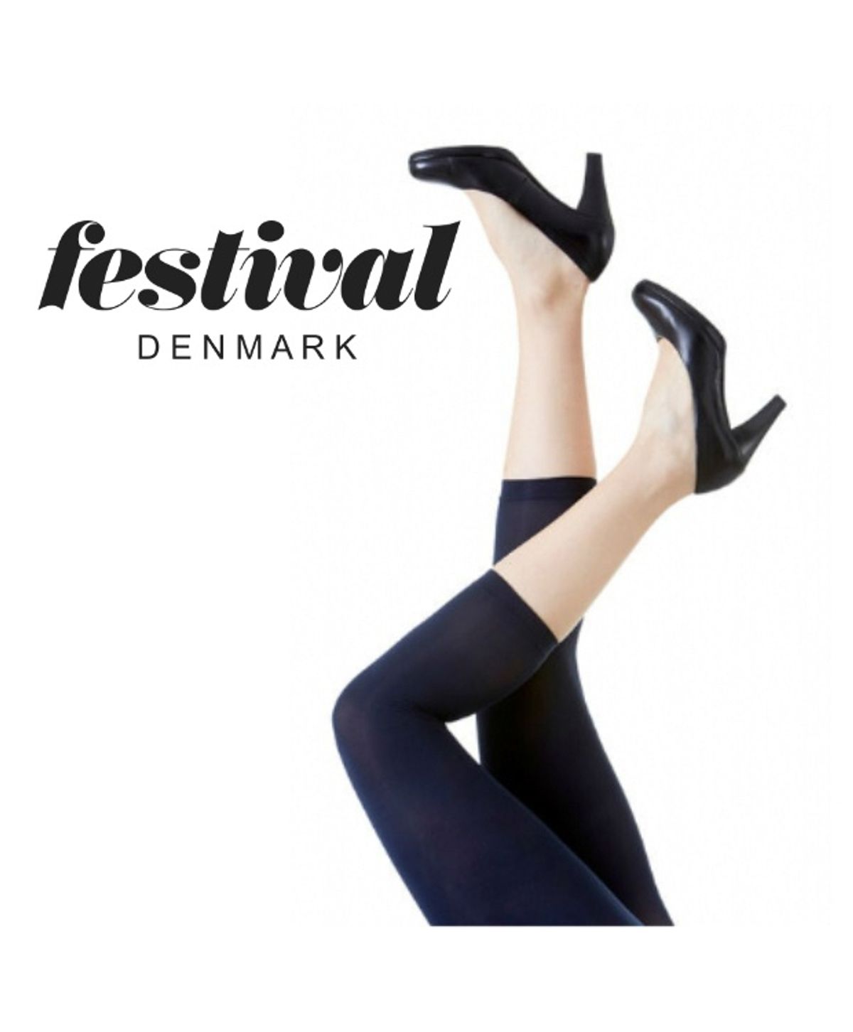 Festival Amelie Capri 40D strømpebukser i 3D lycra Marine til kvinder