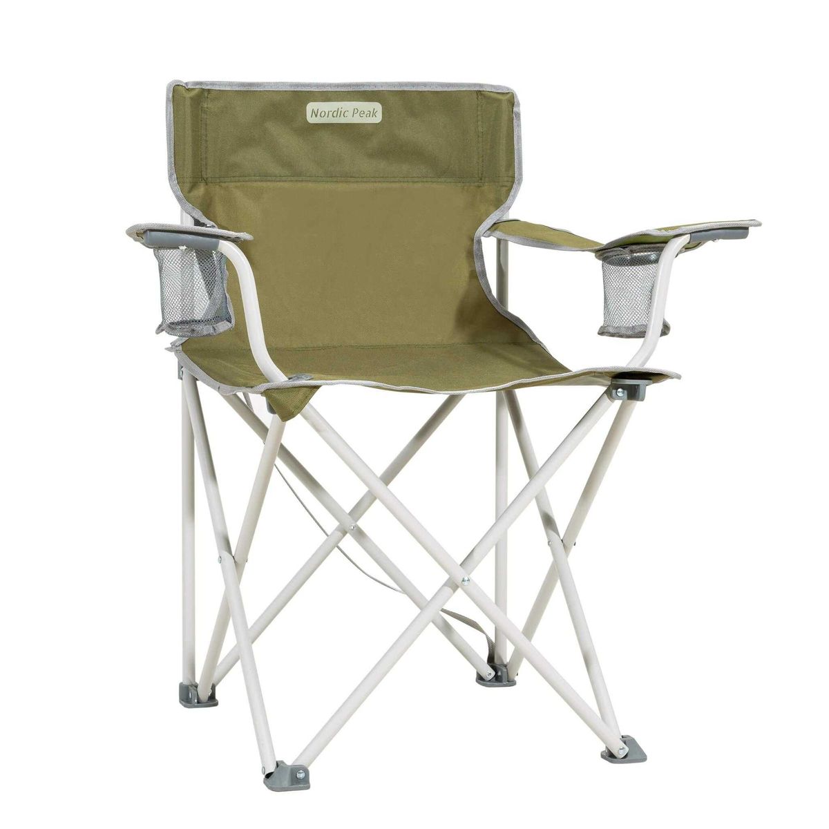 Festivalstol - 2 kopholdere - Beige / Basic