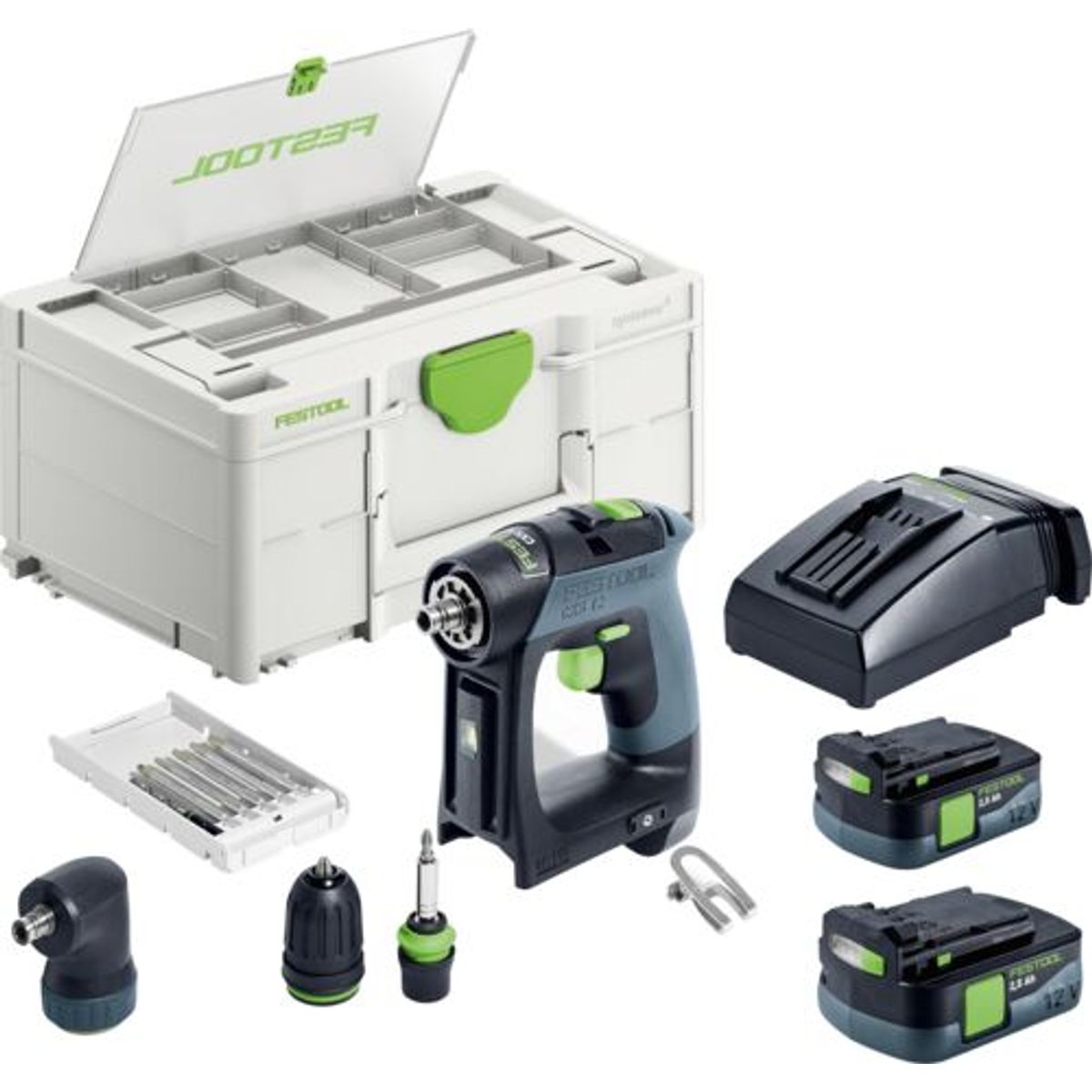 Festool Akku bore-/skruemaskine CXS 12 2,5-Set