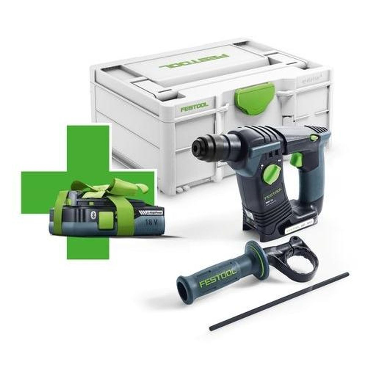 Festool Akku borehammer BHC 18-Basic-4,0 Promo inkl. 1 stk. batteri BP 18 Li 4,0 HPC-ASI