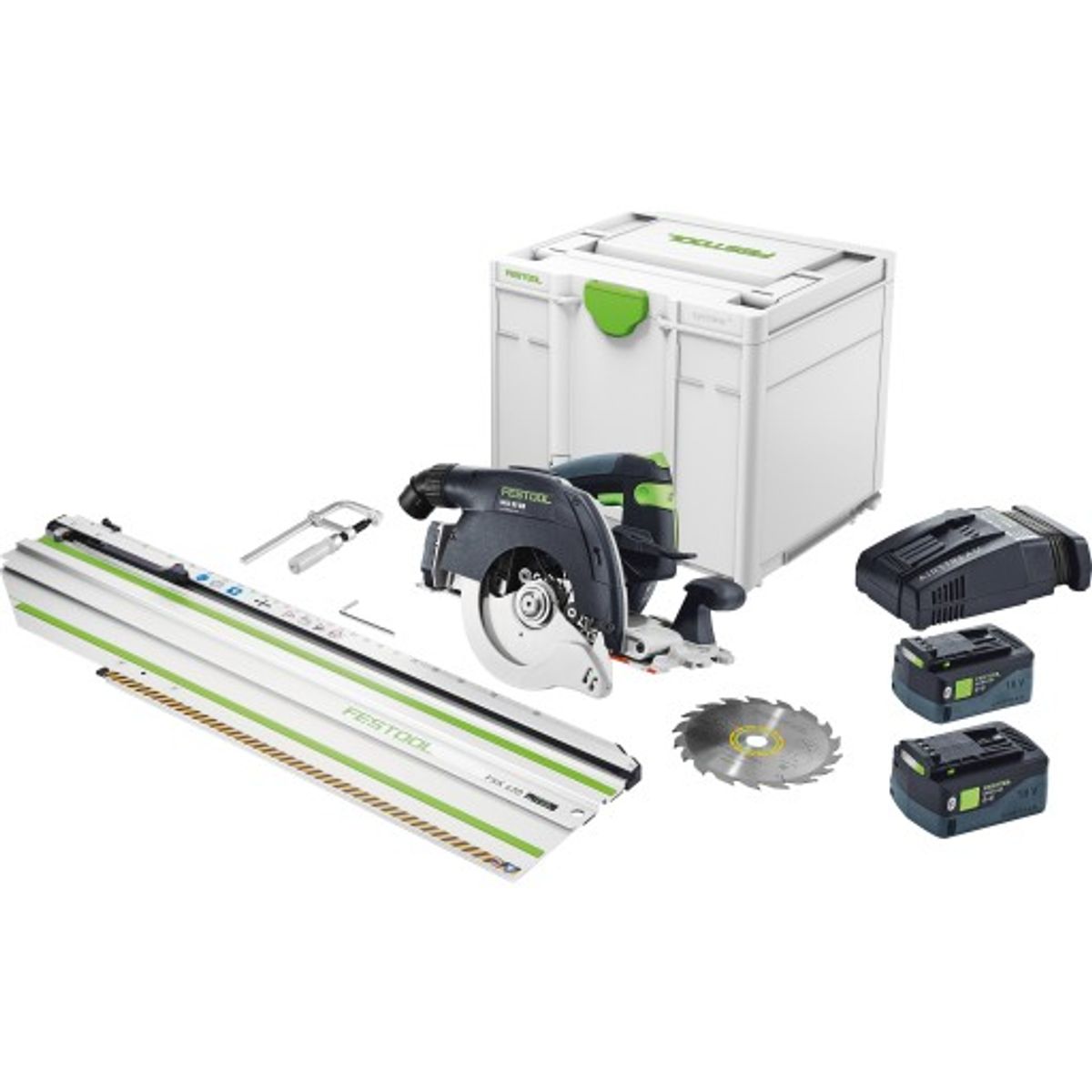 Festool akku rundsav HKC 55 5,0 EBI-Set-FSK 420, 2 x 18 V/5,0 Ah