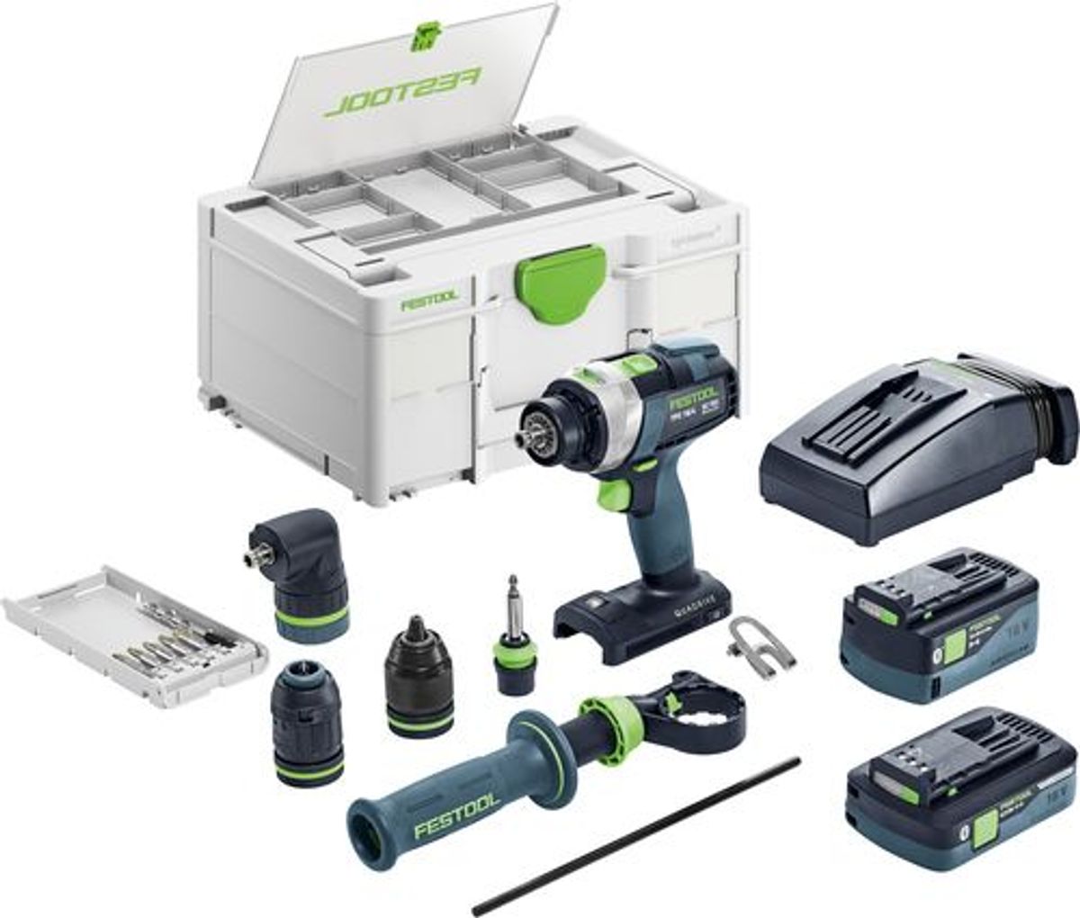 Festool Akku slagbore-/skruemaskine TPC 18/4 5,0/4,0 I-Set/XL QUADRIVE