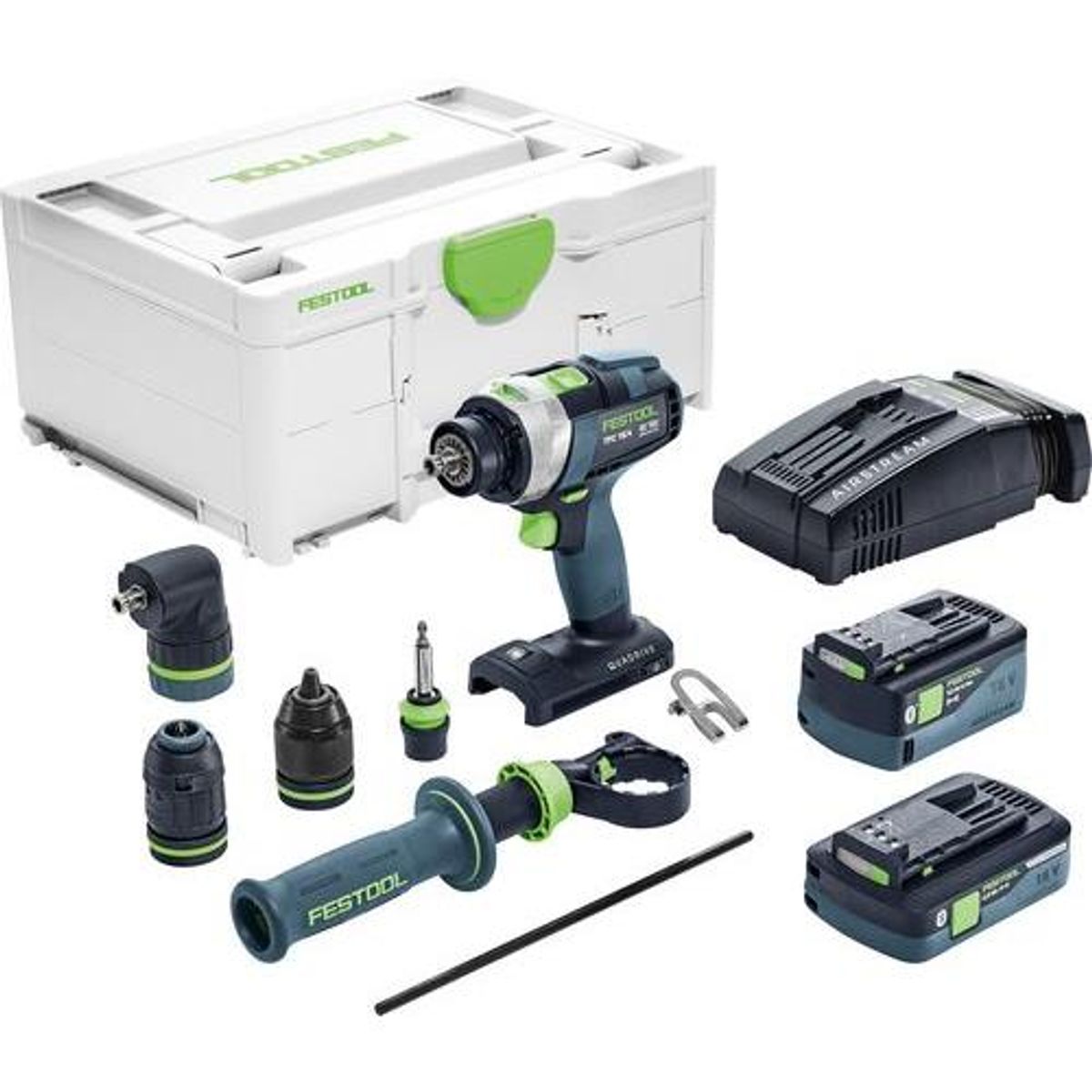 Festool akku slagbore-/skruemaskine TPC 18/4 5,2/4,0 I-Set/ XL-SCA i Systainer3