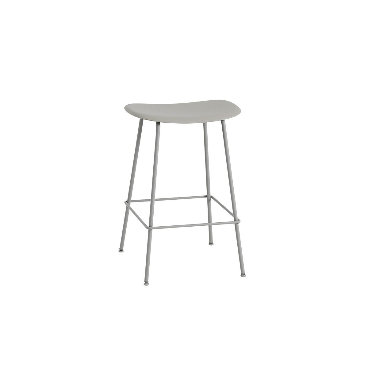 Fiber Counter stool fra Muuto (Lille, Grey/ grey)