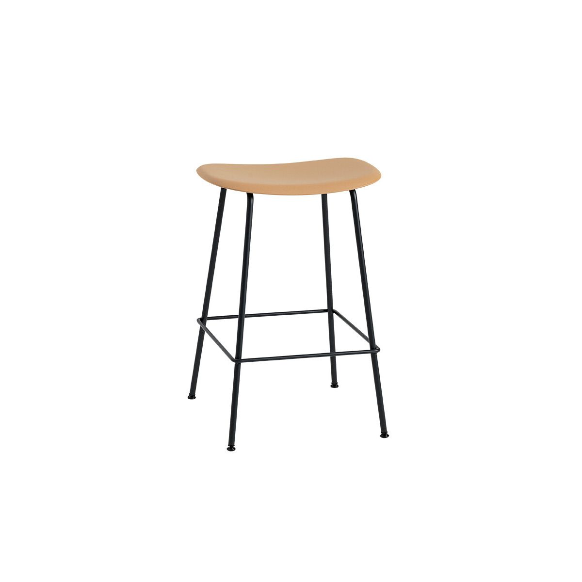 Fiber Counter stool fra Muuto (Lille, Ochre/ black base)