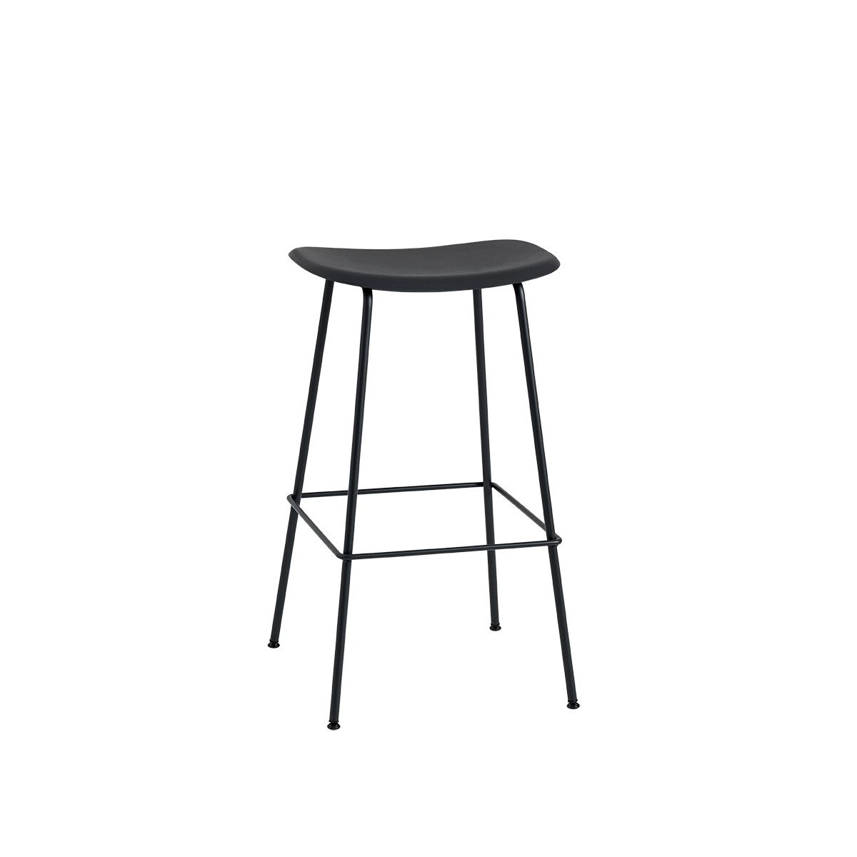 Fiber Counter stool fra Muuto (Stor, Black/ black)