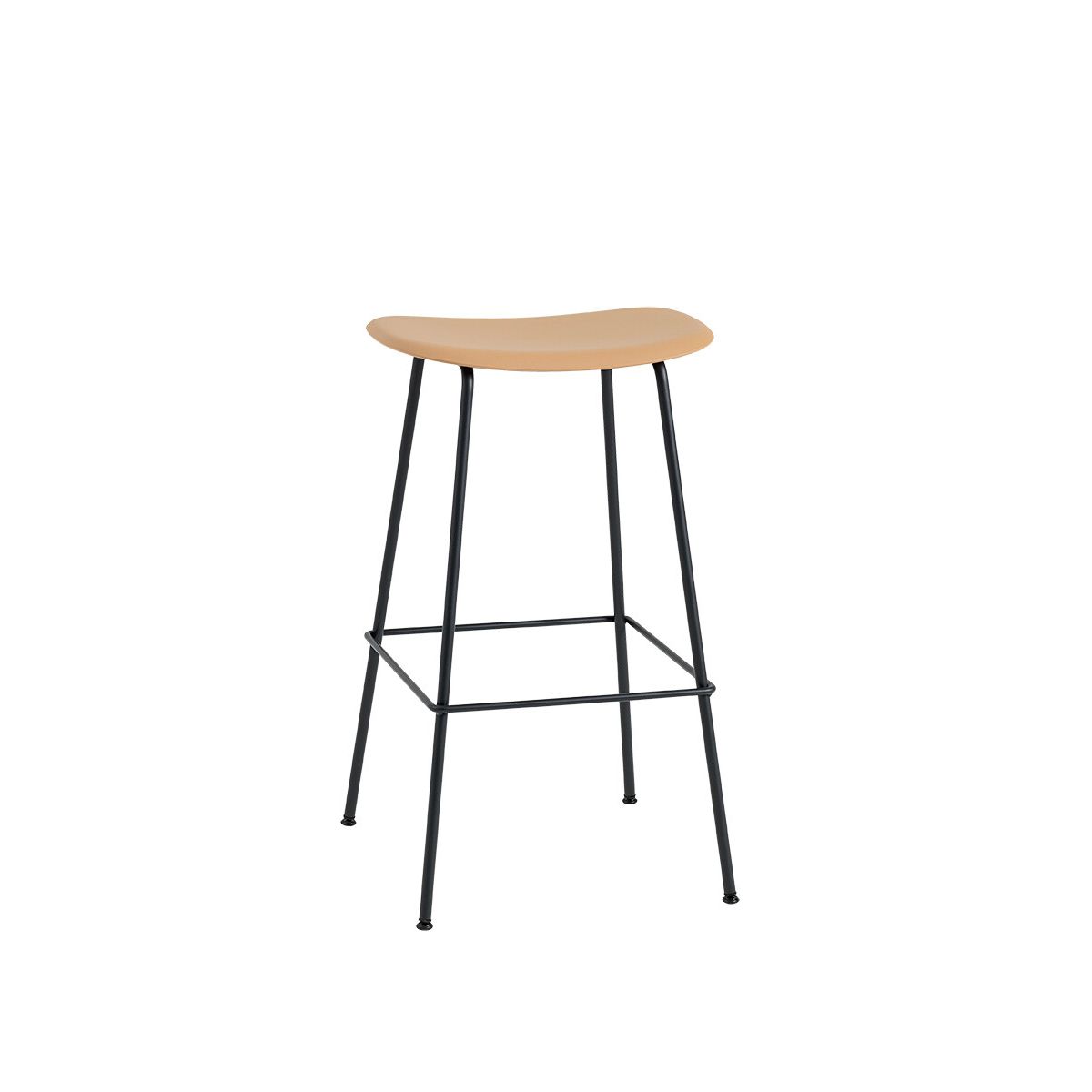 Fiber Counter stool fra Muuto (Stor, Ochre/ black base)