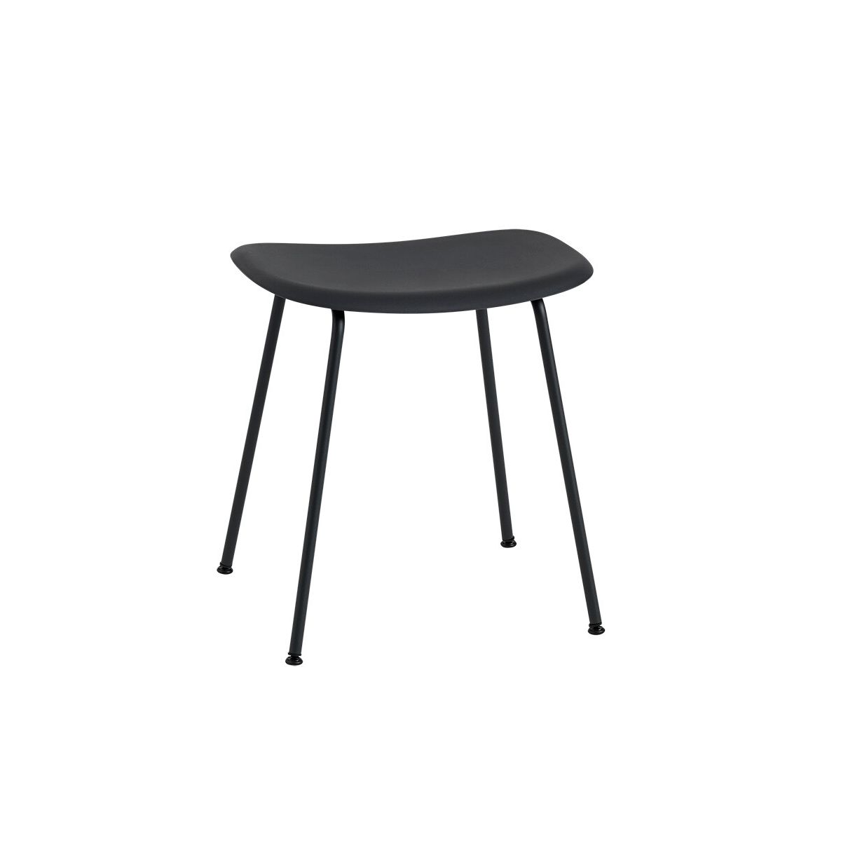 Fiber Stool Tube fra Muuto (Black/ black base)