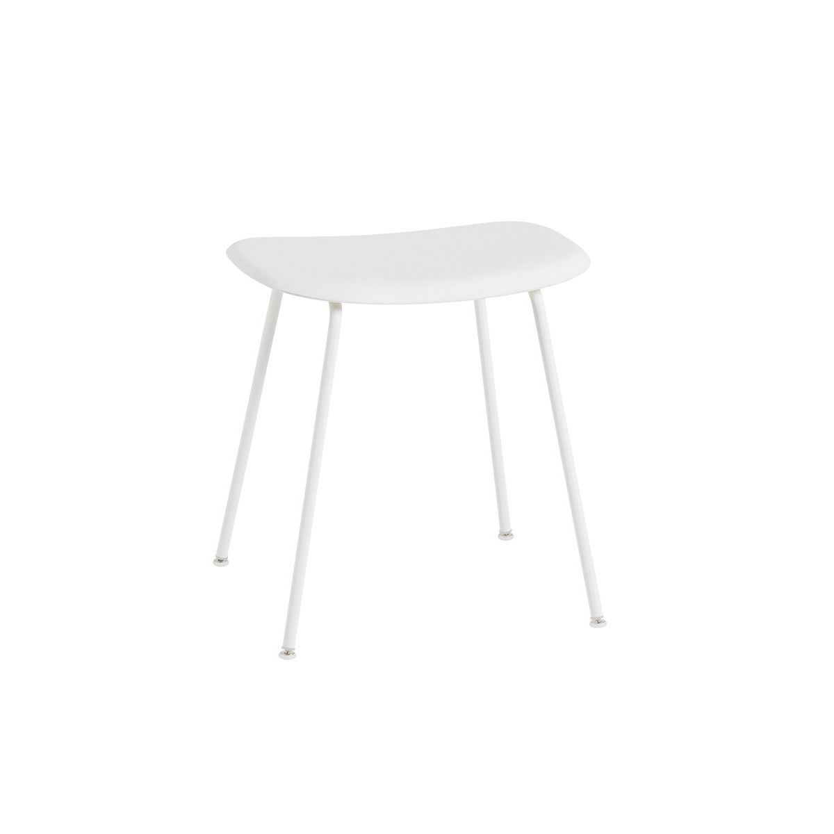 Fiber Stool Tube fra Muuto (Natural white/ White base)