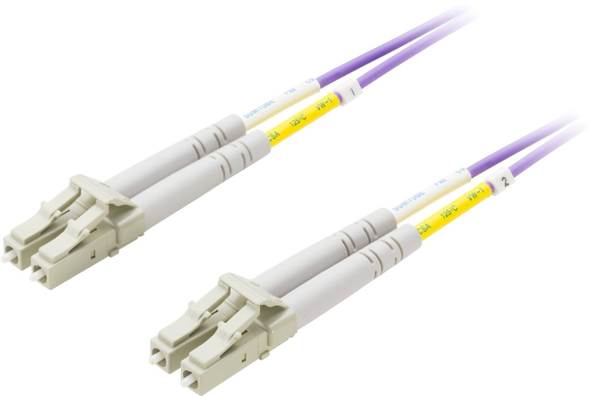 Fiberkabel - LC - LC - 50/125 - OM4 - duplex - multimode - 10m