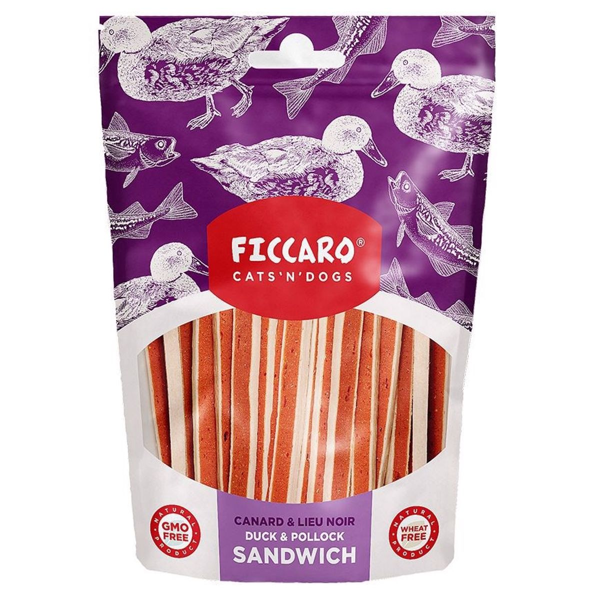 FICCARO Duck and Pollock Sandwich, 100g