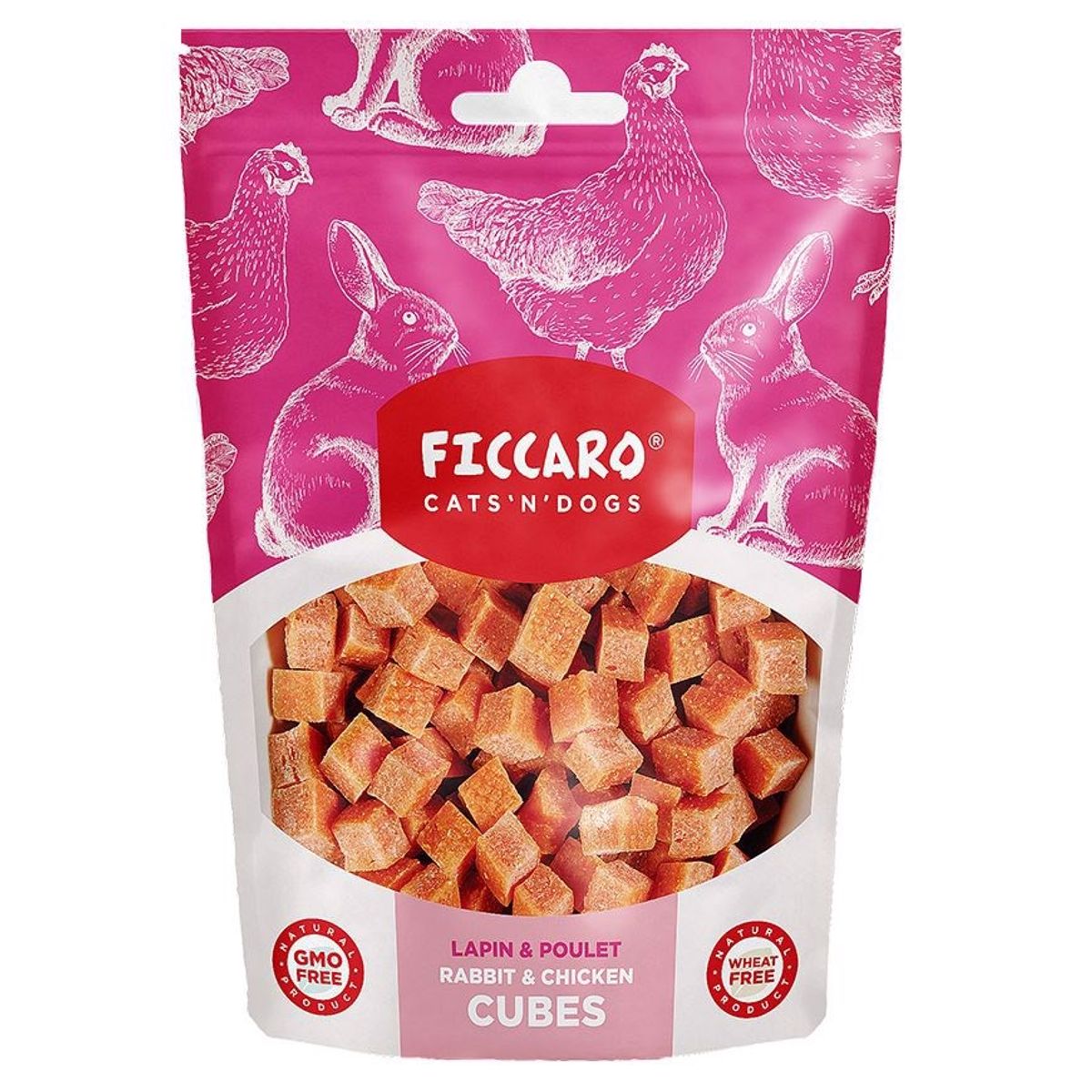 FICCARO Rabbit and Chicken Cubes, 100g