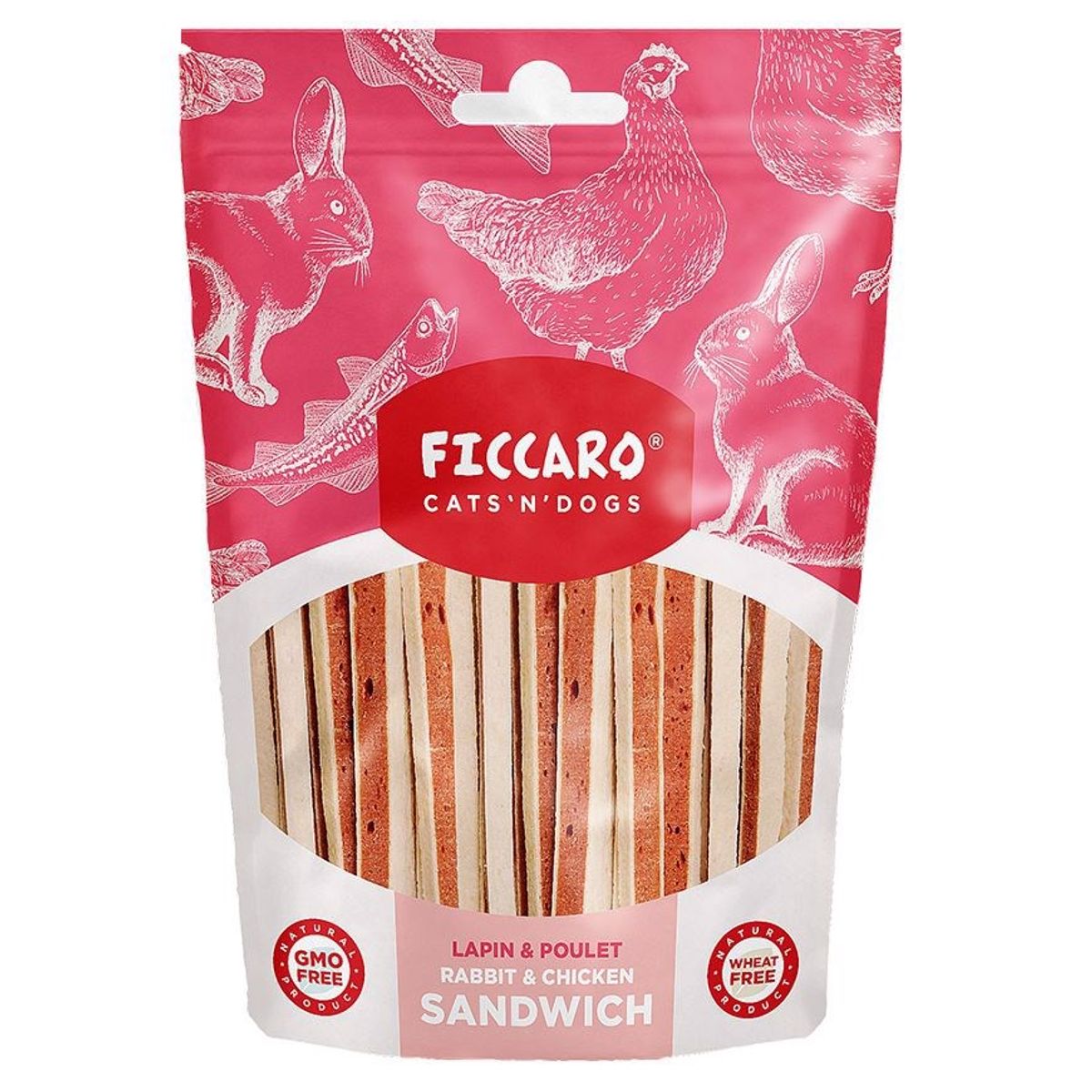 FICCARO Rabbit and Chicken Sandwish, 100g